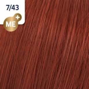 Wella Koleston Perfect ME+ -  Дълготрайна крем-боя за коса 7/43 Средно русо червено златисто 60 ml